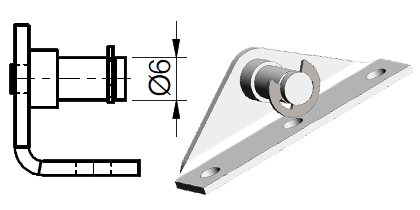 Technical drawing - Endfitting - Brackets mandrel