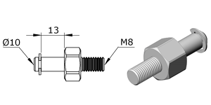 Technical drawing - Endfitting - Brackets mandrel